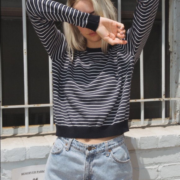 Pull&Bear Sweaters - Pull & Bear Nautical Navy Stripe Jumper Sweater